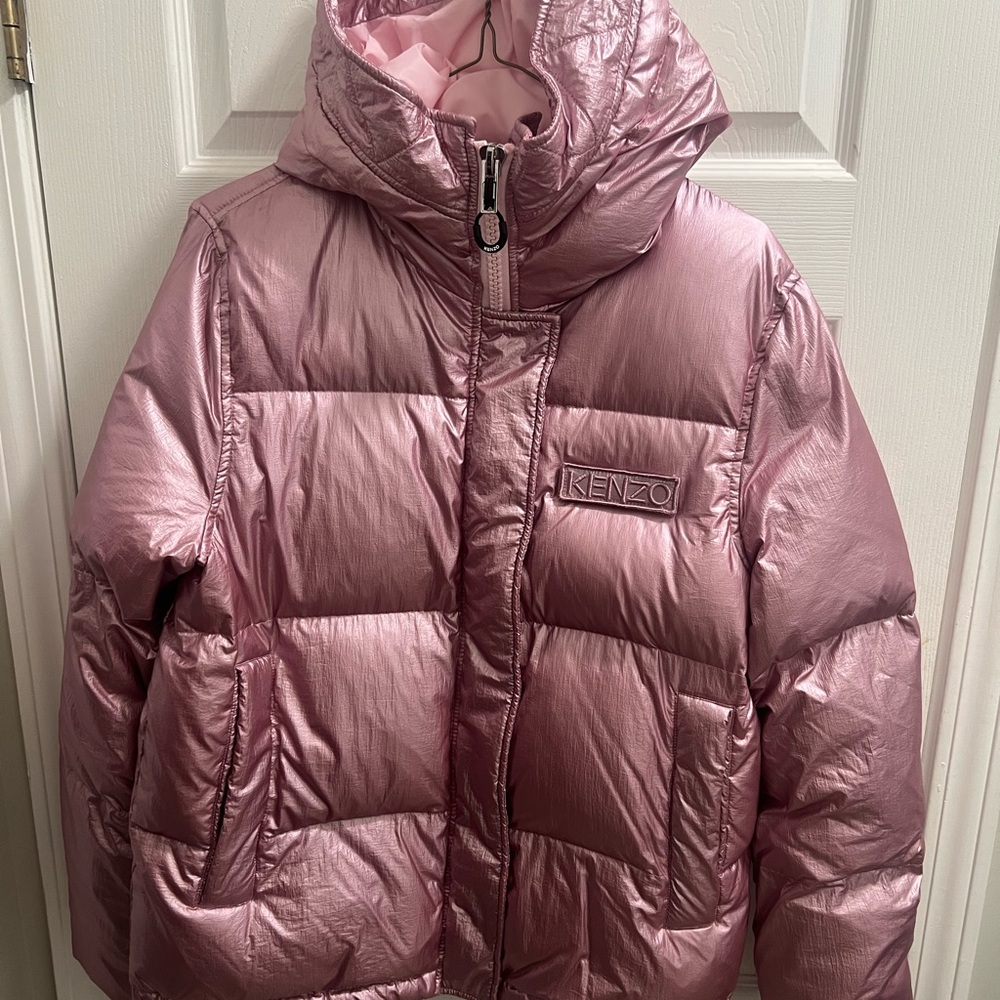 Kenzo Women’s Metallic Pink Puffer Jacket